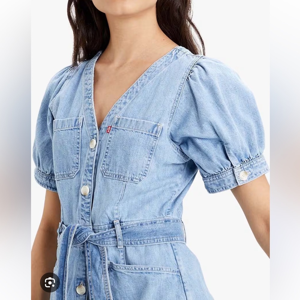 Levi's Bryn Tie-Waist Denim Dress - Picture 6 of 10